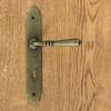 DEVON Door Handle with Key Plate 72mm ANTIQUE GOLD