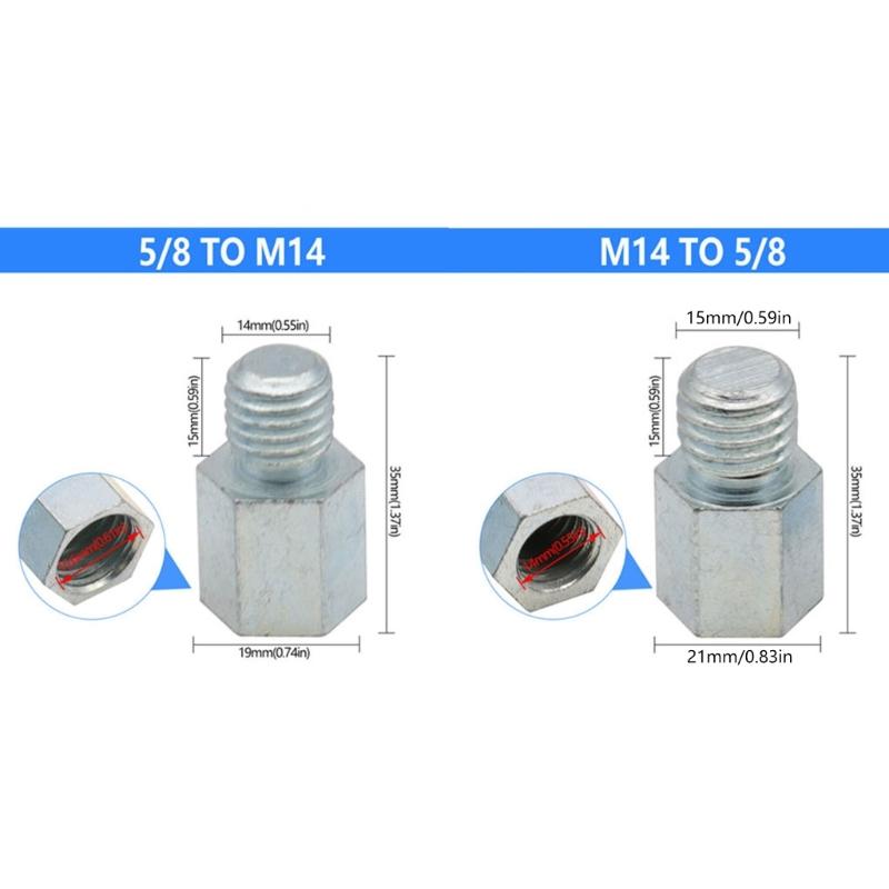 Carbon Steel Angles Grinder Attachment M14 Adapter for Hand Power Tool Grinder Thread Change Male To Female Bit