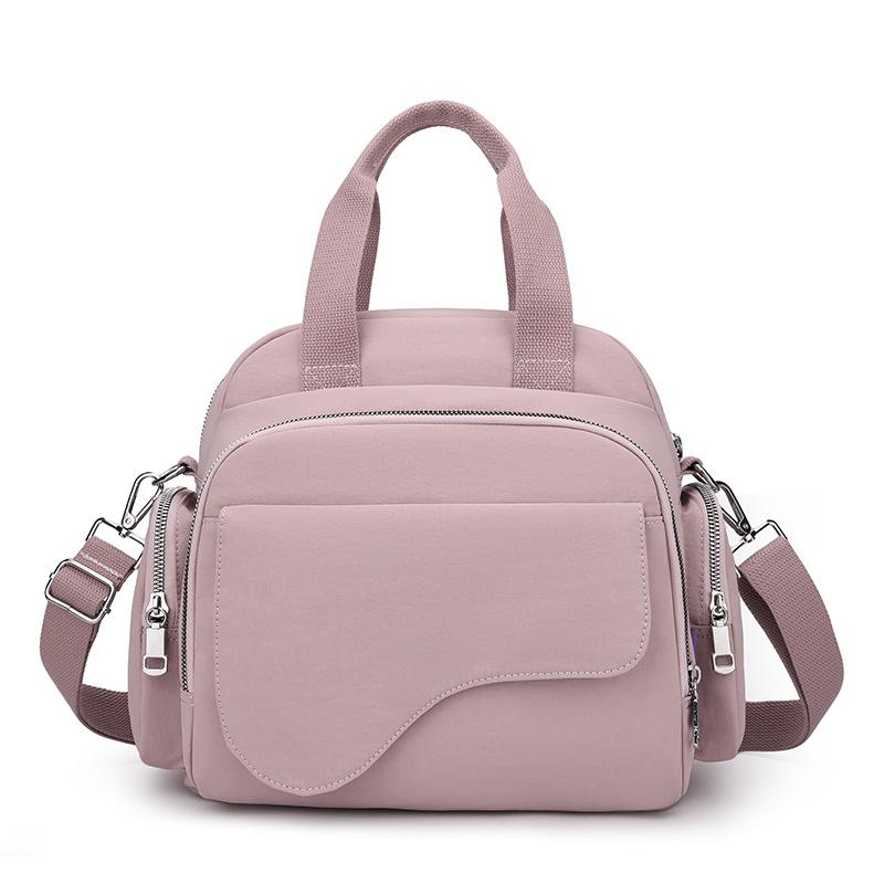 

Fashionable Simple and Casual Large-capacity Crossbody Single-shoulder Handbag світло-рожевий колір