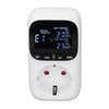 Digital Thermostat Outlet Backlit Display Plug in Temperature Controller Heating Cooling Control
