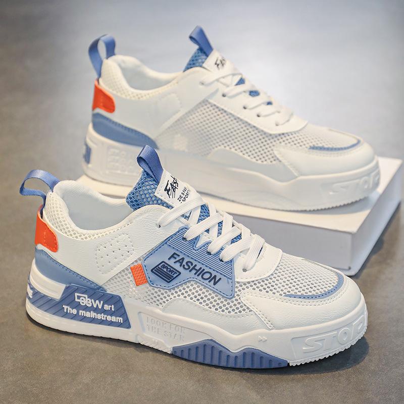 Herr Mode Mångsidiga Fritidsskor Fyra Säsonger Andningsbara Tjocksulade Utomhusskor Ungdomskomfort Sportskor