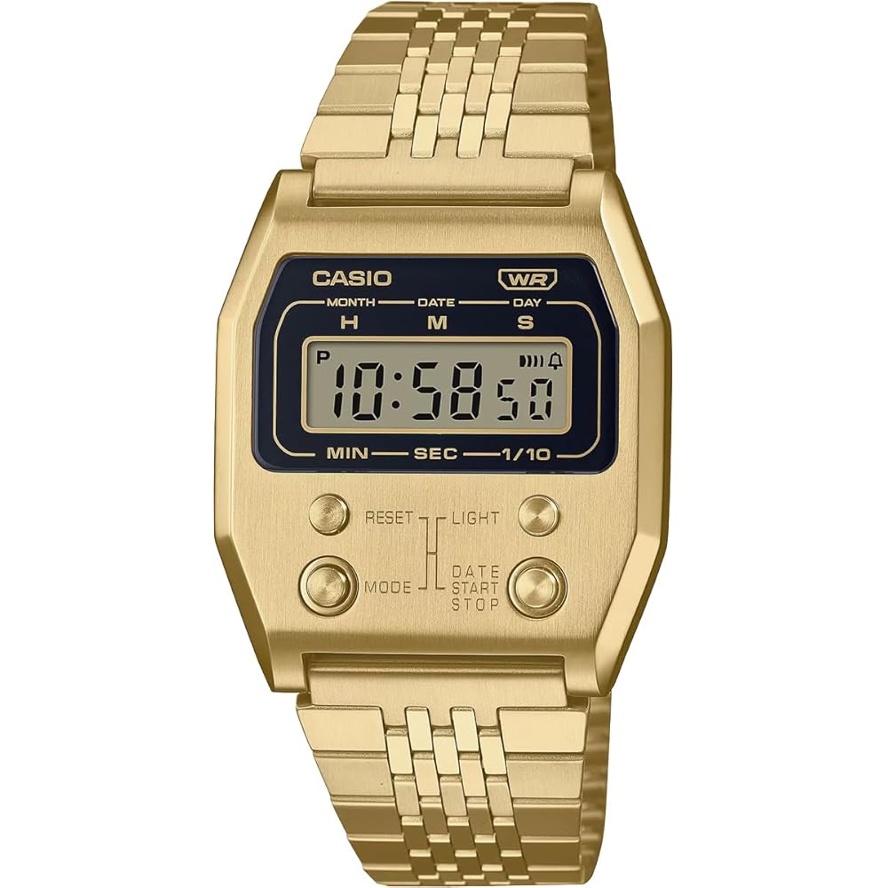 [CASIO] CASIO digital wristwatch Vintage series Reproduction design A1100G-5 Unisex gold Overseas...