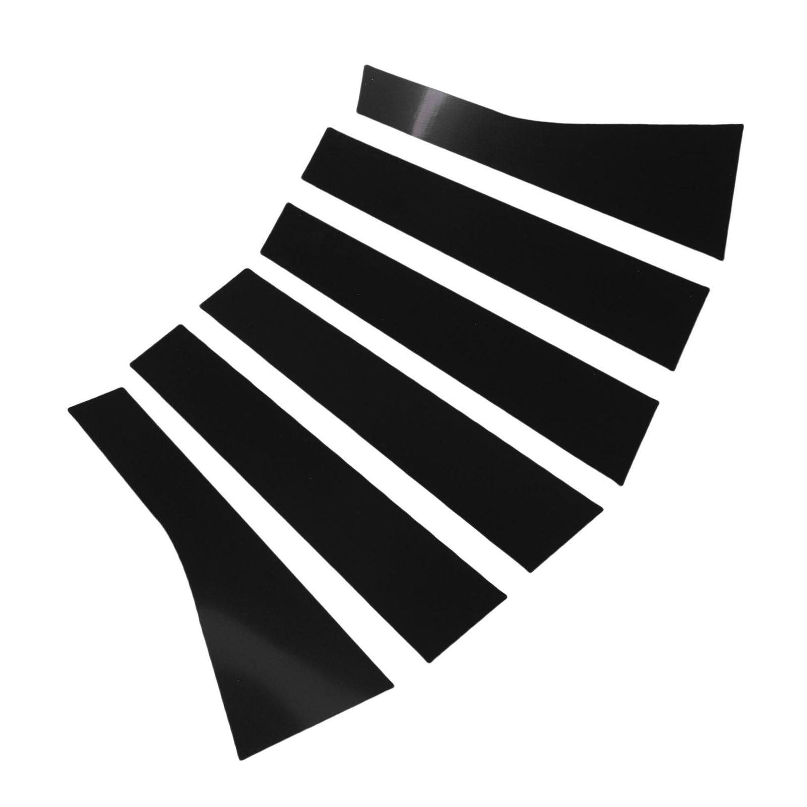 6PCS Car Door Window Pillar Posts Cover Trim Exterior Door Window Pillar Panel Decorative Cover Replacement for     Cherokee 2011-2021