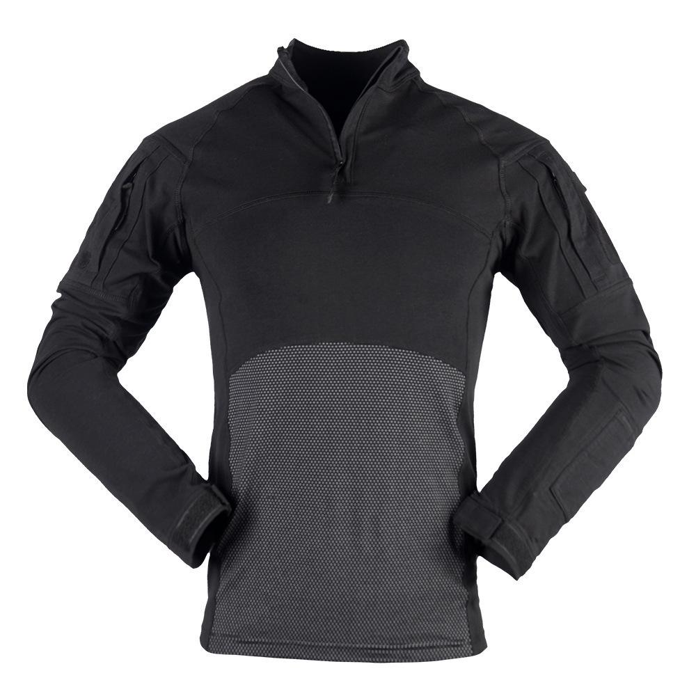 

Men s Breathable Quick-Dry Camo Tactical Long-Sleeve Combat Top S