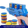 Kids' Interactive UFO Soft Bullet Gun - Parent-Child Shooting Toy with EVA Carrot Design
