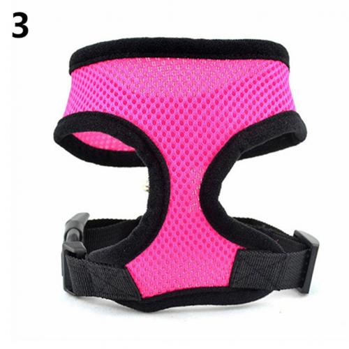 Dog Harness Adjustable Soft Breathable Dog Harness and Leash Set Nylon Mesh Vest Harness for Dogs Puppy Dogs Collar Chest Strap