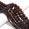 Natural Stone 4 6 8 10 12mm Round Tiger Eye Amethyst Agate Jades Stone Spacer Bead For Jewelry Making Diy Bracelet Needlework