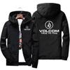 Herren Frühlingsmode Freizeit Outdoor Sportjacke 2026 Neu Winddicht Reißverschluss Kapuze Oberteil, Super Groß S-7XL