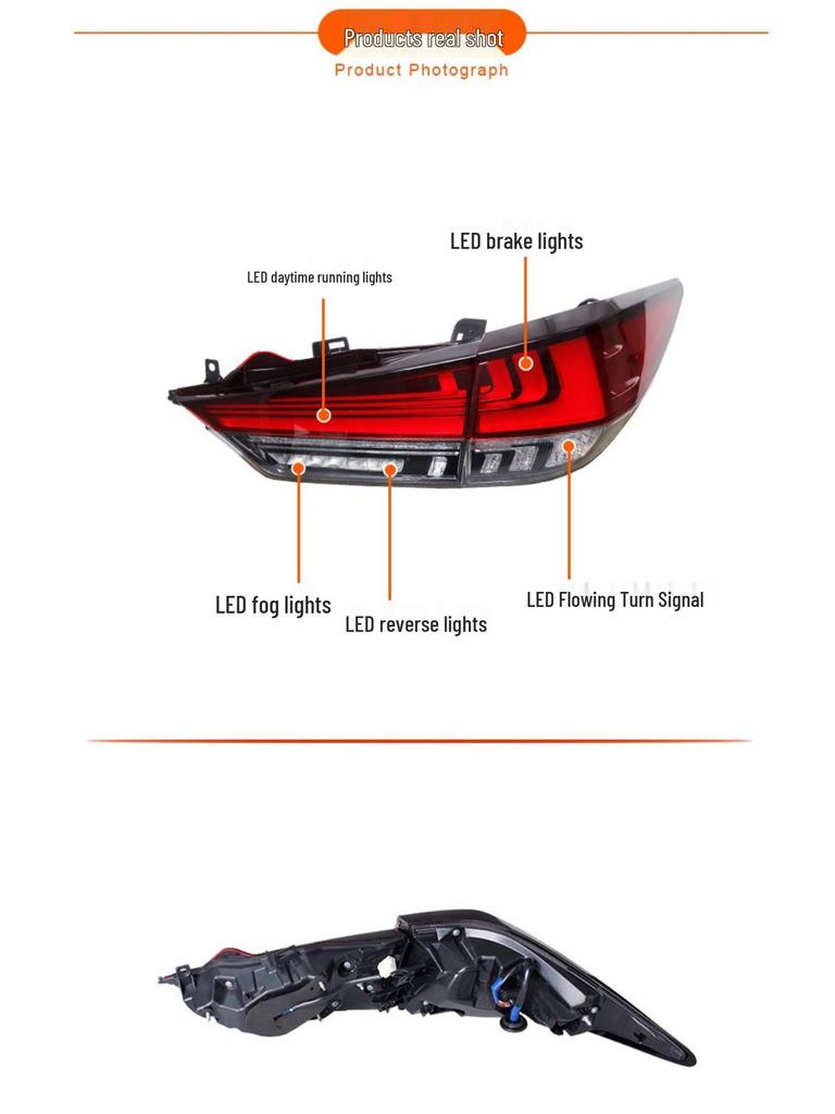 LED Taillight Assembly for 16-19 Lexus RX with Sequential Turn Signal