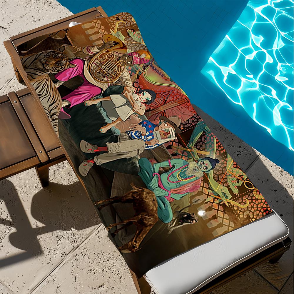 

Towel The G-GorillazS Beach Bath Quick-Drying Lightweight Portable Sauna Camping Swim Mountain Pool Travel W40*H60(CM)