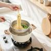 Noodle Strainer Perforated Food Drainer with Hook Rust-Resistant for Pot