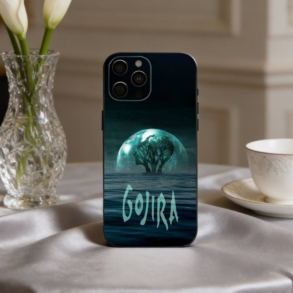

G-Gojira-A F-Fortitude-E Band Phone Case For iPhone 17,16,15,14,13,12,11 Plus,Pro Max,XS,Soft Silicone Black Cover iPhone13PROMAX
