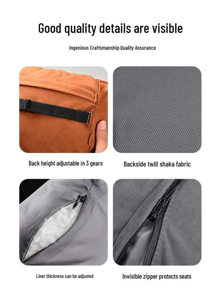 Maybach Car Headrest and Lumbar Support Pillow Set