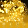 100LED Courtyard Garden Christmas Decoration Atmosphere Light String Solar Copper Wire String Outdoor Waterproof Lighting