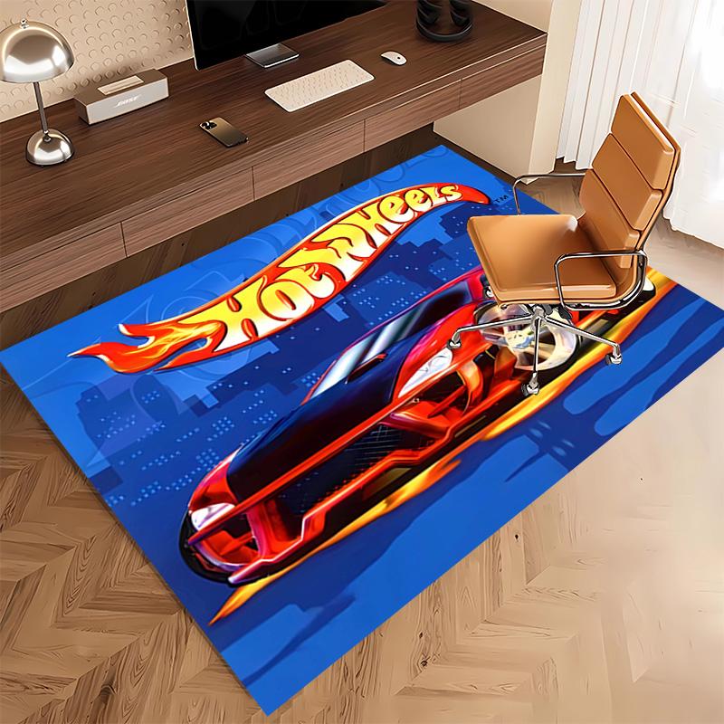 1pc Hot Wheels logo4 Print Area Rug - Soft, Washable Non-Slip Indoor Mat, Living Room, Home Office Decorative Rug,Office Decorative