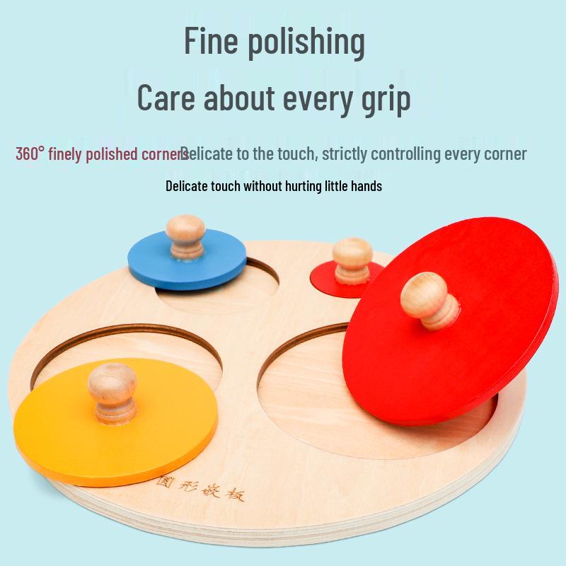 Montessori Shape Matching Puzzle: Geometric Panels for 0-3 Years