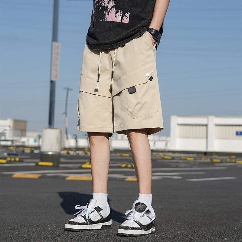 Summer Cool Cargo Shorts Men Plus Size Shorts Fashion Casual Jogging Sports Running Shorts Elastic Waist Short Pant Men