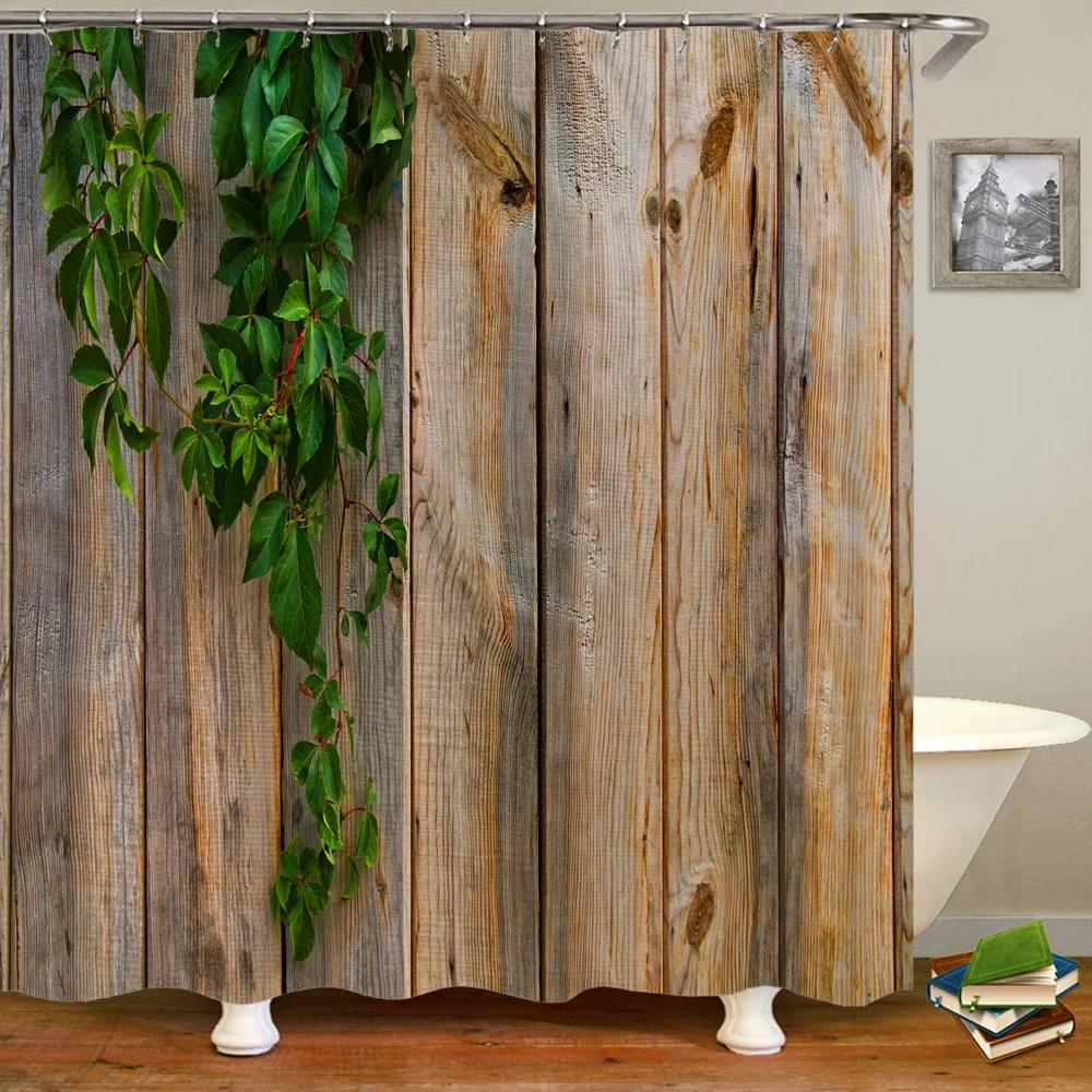 3D Printing Flowers Plant Garden Bathroom Shower Curtain Natural Landscape Home Decoration Waterproof Curtain with Hook Curtain
