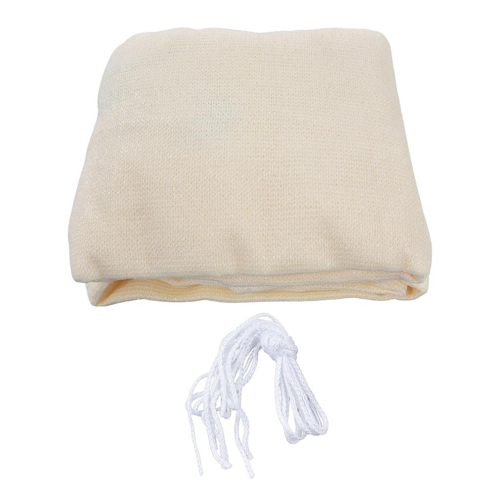 Güneşlik Yelken Dörtgen 3x3 Metre Bej HDPE Malzeme Ultraviyole Korumalı Dayanıklı Geniş Uygulama Teras Tente