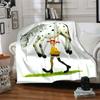 Girl Horse Flannel Blanket Super Soft Warm Cozy Blanket For Sofa Bed Office Travel Allseason Home Decor Gift