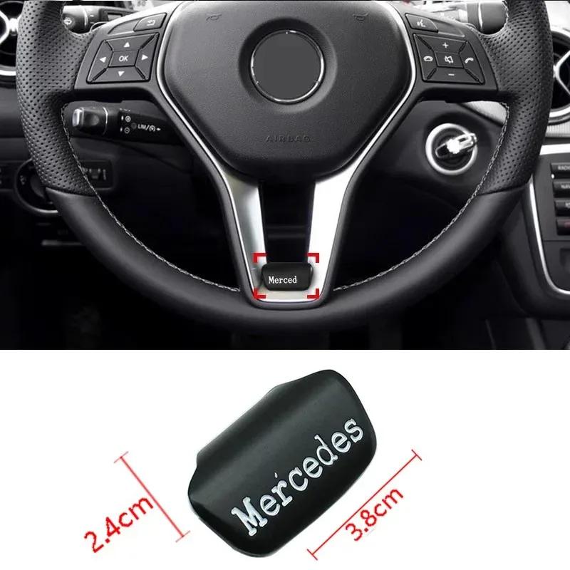 2025 Hot Car Emblem Steering Wheel Decoration Badge Sticker For Mercedes Benz AMG W206 W204 W205 W212 W213 W221 W222 W223 W251 W