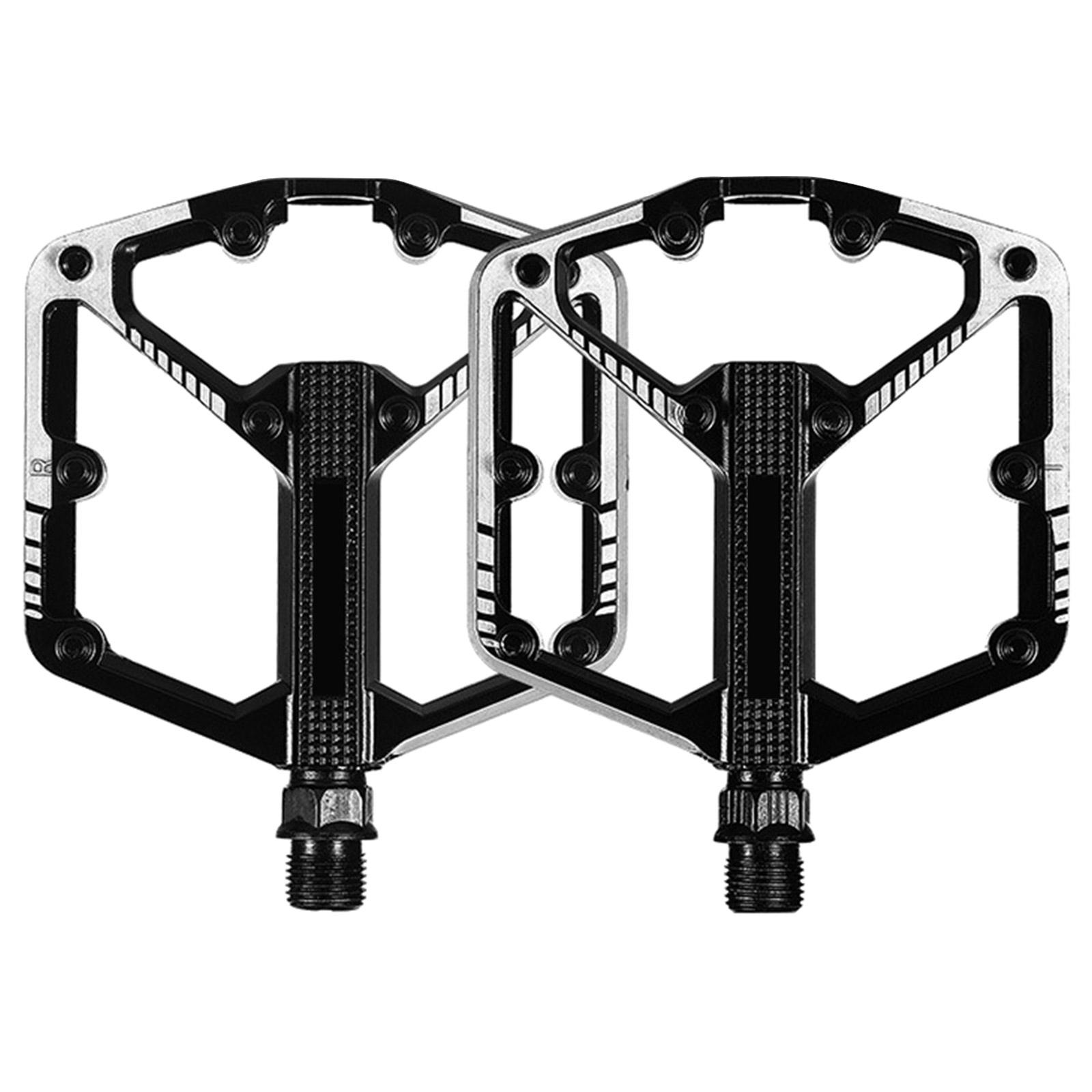 

Педали для горных велосипедов из алюминиевого сплава, двойные подшипники DU, нескользящие педали для велосипедов, широкие плоские педали для велоспорта, долговечные A