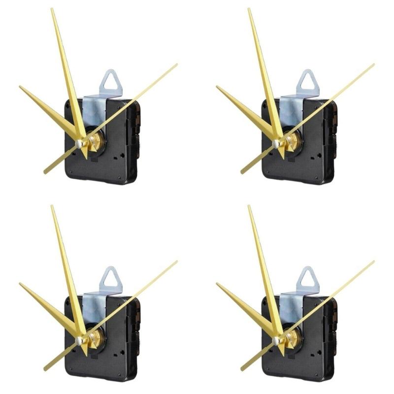 Quiet Move Movement Mechanism Plastic Housing Replacement Parts For DIY Wall Desk Clocks Precise Timing Quiet 4Sets