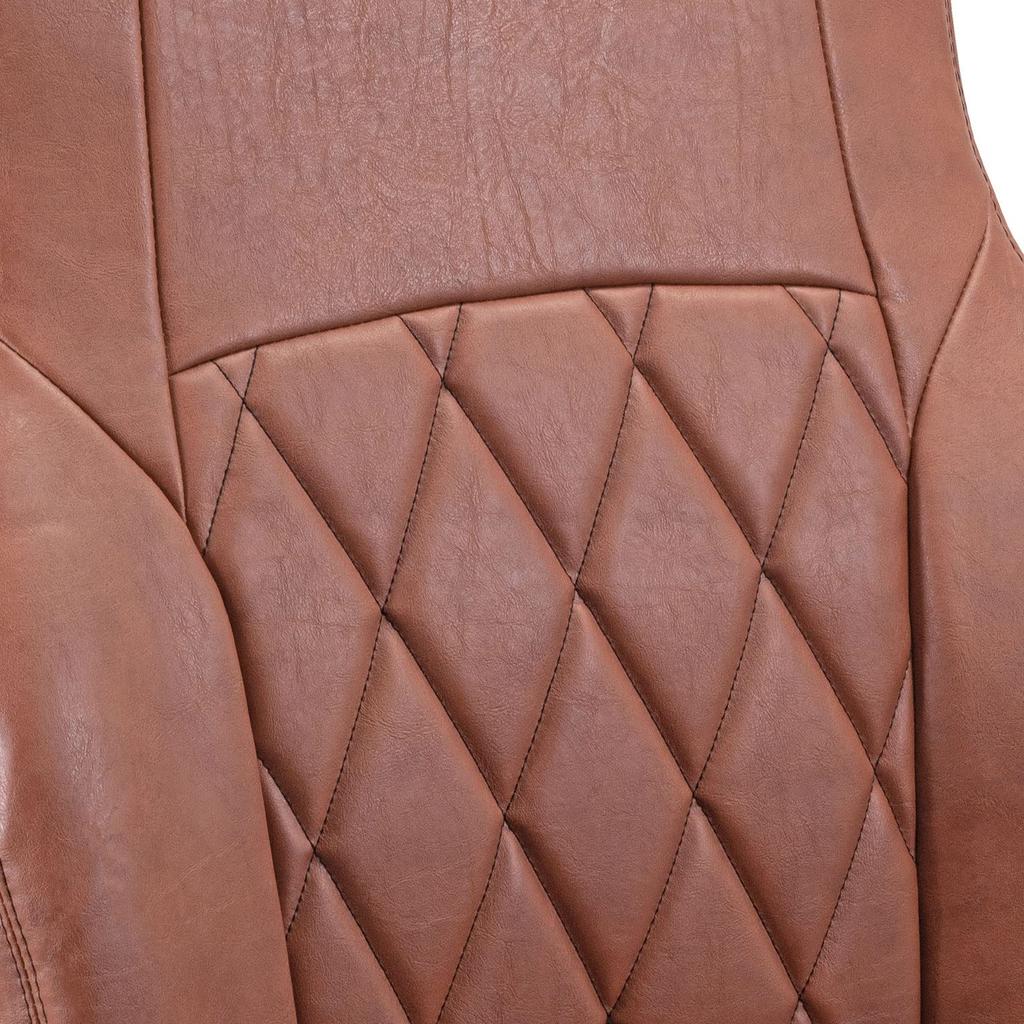 Miyabi Truck Seat Classic Diamond Seat for Late Model Quon and Perfect Quon Covers, Driver's Only, Brown, (Model Years H23-H29/3) (Model Years