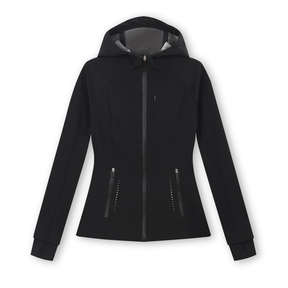 Lulu Original Women's Windproof Softshell Hooded Jacket for Yoga - Breathable Autumn/Winter Coat