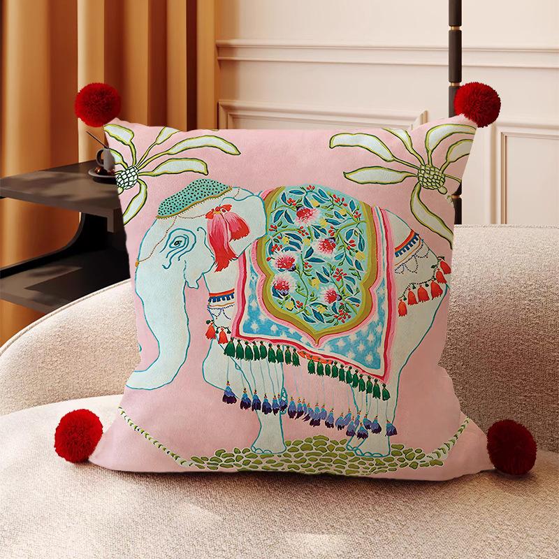 

Animal Pillow Cover, No Filling, With Four Hairballs, 45x45cm