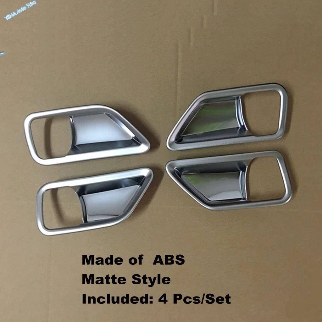 For Suzuki Vitara Escudo 2015 - ABS Car Inner Door Armrest Handle Bowl Frame Cover Trim Matte Carbon Fiber Look Accessories