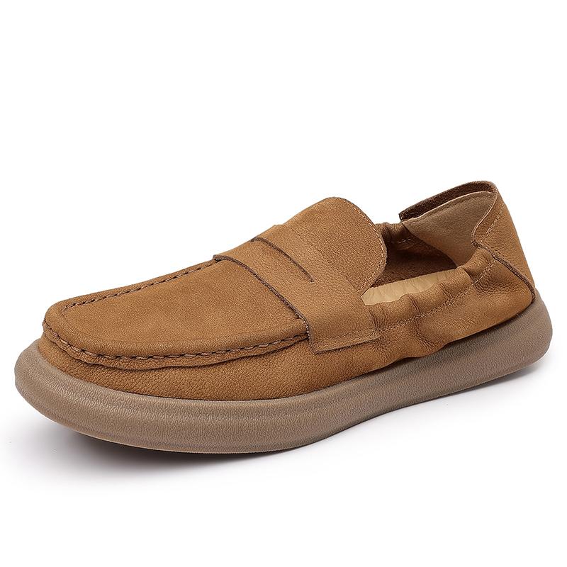 

Модные Роскошные Лоферы Натуральная Кожа Мужские Слипоны Плоская Подошва Удобная Повседневная Обувь Мягкая Подошва Мужская Обувь для Вождения Сверхлегкая Деловая Обувь 44 жёлтый