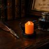 Halloween Party Prop Candle Light, LED Skeleton Hand Decoration with Flickering Decorative Horror Flame, Spooky Tabletop Decor for Haunted House