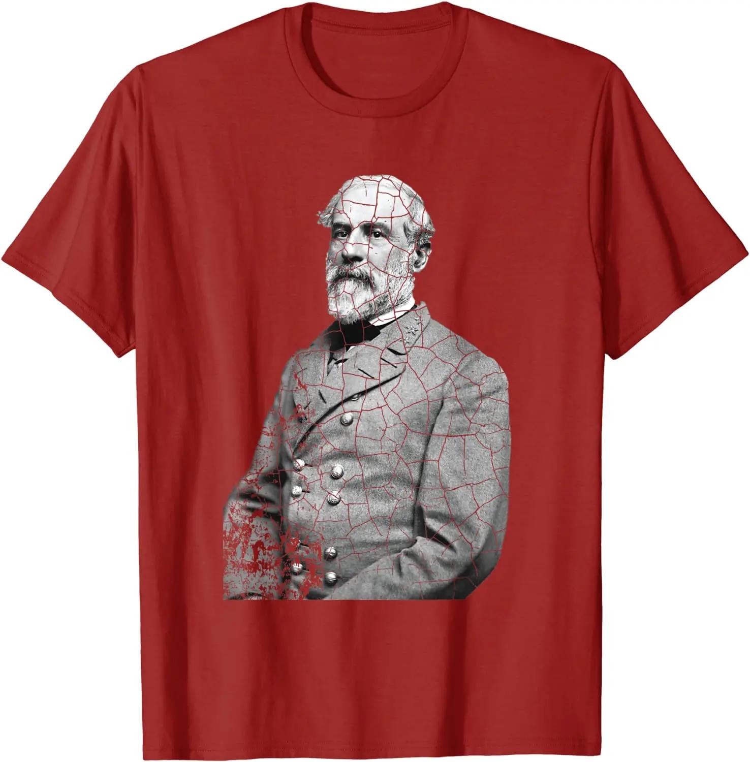 

General Robert E Lee Portrait Monument Printed TShirt Summer Cotton ONeck Short Sleeve Mens T Shirt New S3XL S
