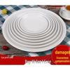 16-inch White Melamine Round Dinner Plate