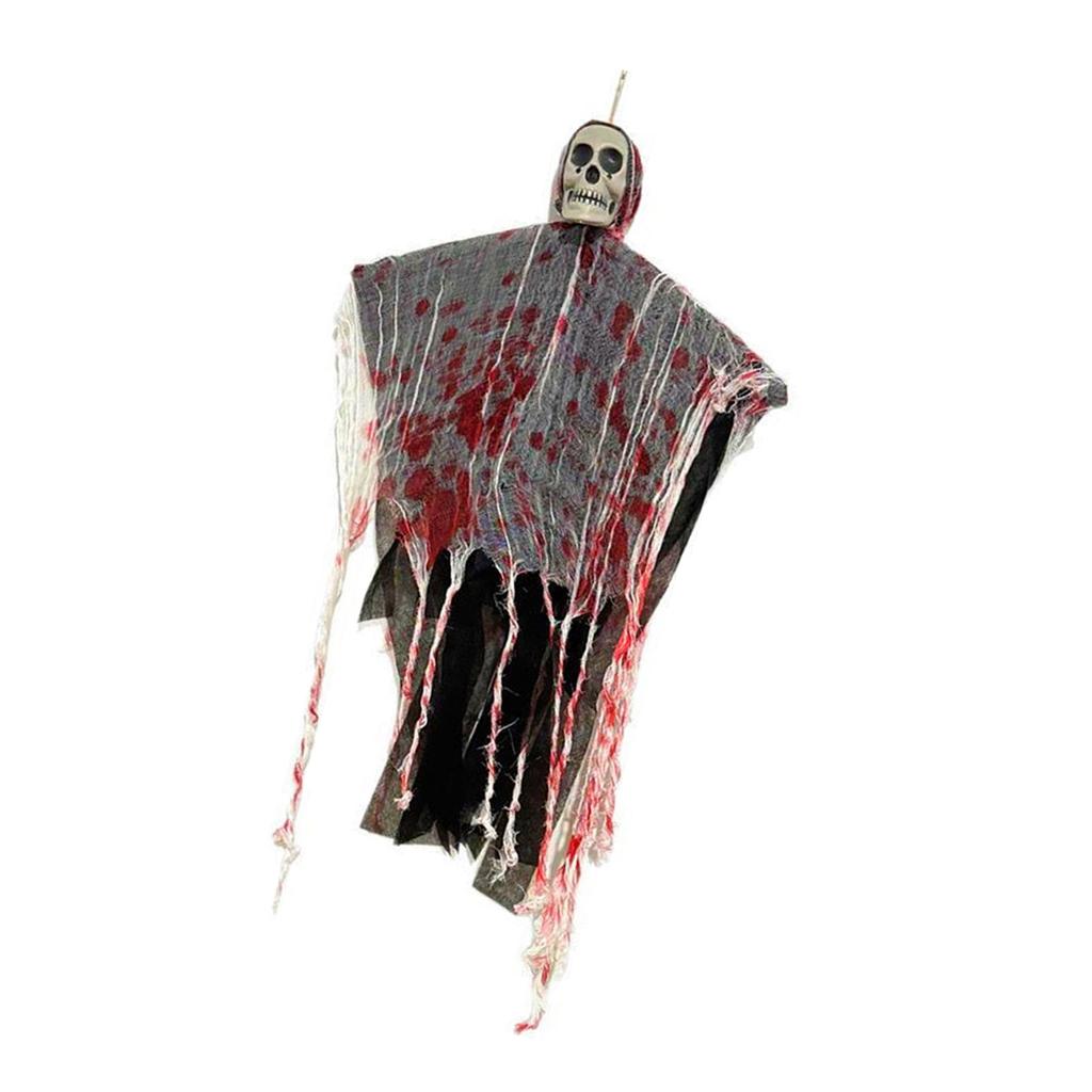 Glowing Skeleton Skull Outdoor Hanging Decoration for Halloween Party Scary Decoration Plastic Materials