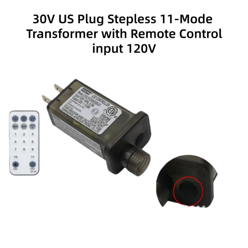 1 Set Eu/Uk/Us Plug Switch Adapter Waterproof Laser Lighting Power Supply Ac 220V To 31/30/18/4.5V Dc 8 Functional Selv Led Lamp