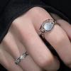 Moonstone Ring Women Opendesign Dainty Copper Jewelry For Fashion Lovers