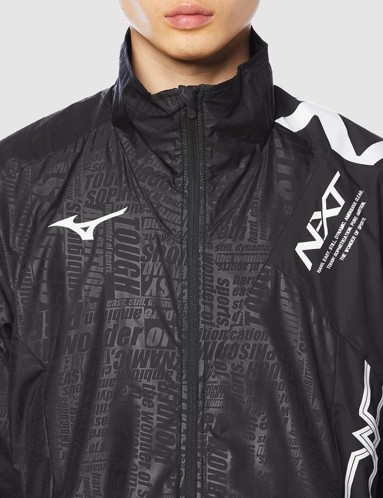 Training Wear Breath Thermo Warmer Shirt 32JE8540 Black x White Japan M to Japanese size [Mizuno] N-XT (equivalent M)