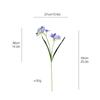 Artificial Cymbidium Orchid Flower Bendable Faux Orchid Plant for Home Office Indoor Tables Centerpieces Decoration