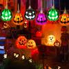 12 Stück 5CM Halloween Baum Kürbis Ornament Bunte Kürbisbälle Dekorationen Herbstfest Dekoration Kleiner Baum Anhänger