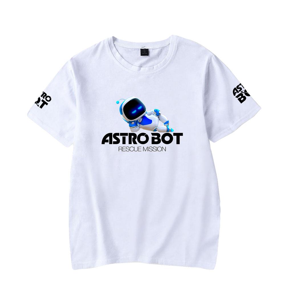 Astro Bot Printing Women Men Tshirt Casual Breathable Tshirts Funny Loose Tees Shirts Street Oversized T-Shirts Man