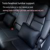 neck pillow For tesla model 3 /model y 2018-2025 2025 Headrest lumbar support High-quality leather Seat car accessories