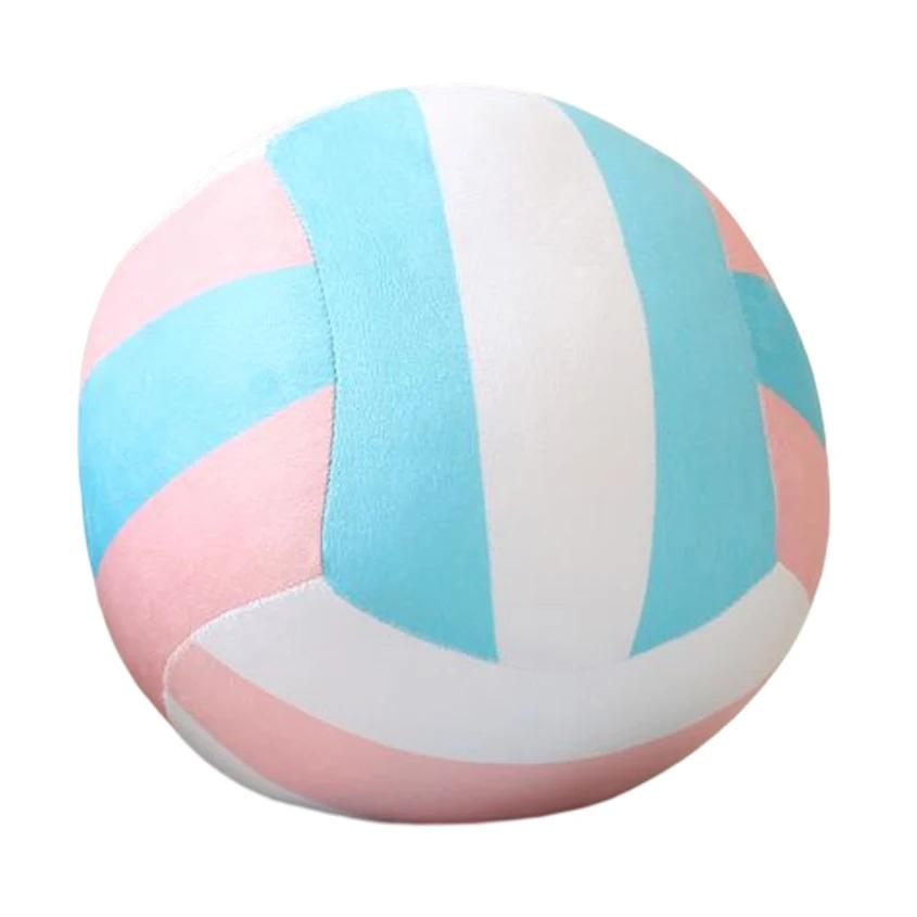 Kawaii Simulation Volleyball Ball Plush Toy Cute Volleyball Props Pillow Accompany Kids Soft Gifts for Girls Boys Room Decor