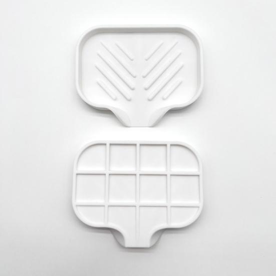 Covoraș de scurgere din silicon cu utilizări multiple Anti-alunecare cu gura de scurgere Curățare ușoară rezistentă la scurgeri blat de bucătărie Organizator pentru chiuvetă Suport pentru burete Vasă de săpun de baie