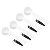 100Set Reusable 4g Coffee Measuring Spoon Brush Kit Coffee Making Accessory for Home Office Use