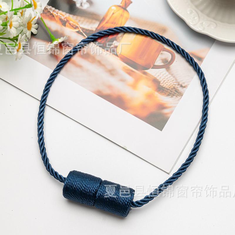 2 Pack Strong Magnetic Curtain Tiebacks Elegant Decorative Tie Backs Modern Rope Tiebacks for Drapes Window Curtain Holdbacks