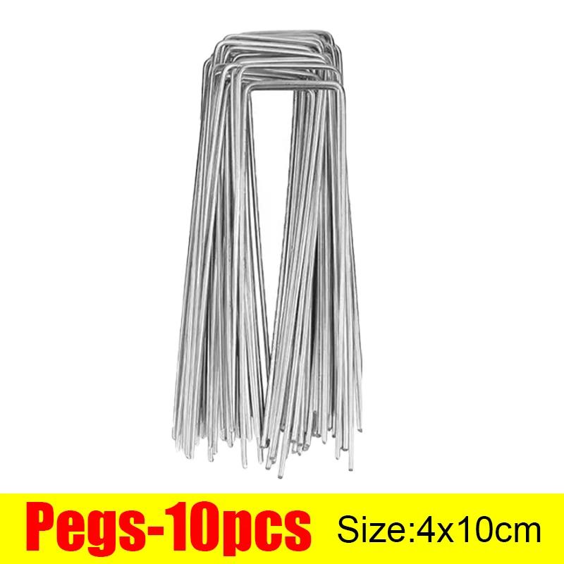 100/10PCS Plastic Gaskets for U-shaped Nail Garden Staples Pegs Gasket Landscaping Ground Covering Tubing Film Fixed Peg Pads