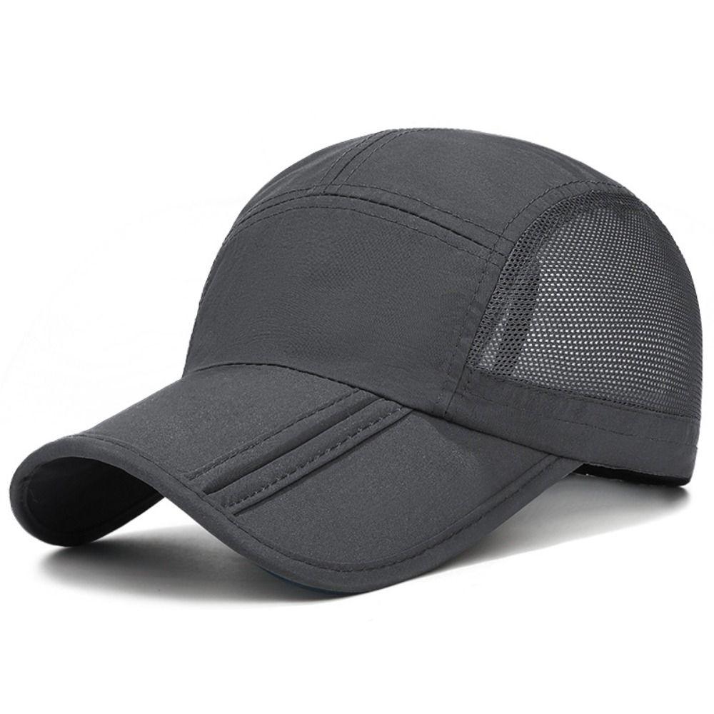 New Design Quick Drying Baseball Cap Lightweight Packable Outdoor Hat Polyester Breathable Visor Cap
