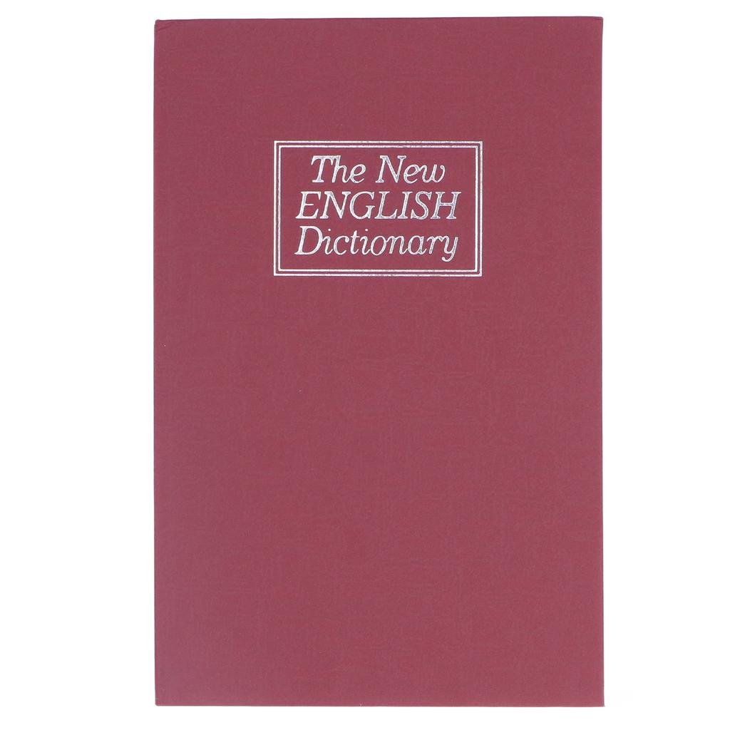 Book Safe Case Simulation Portable Safe Storage Box with Combination Lock for Bank Cards Jewelry